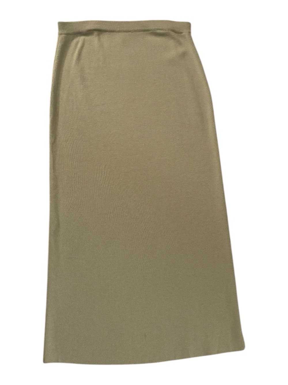 Eileen Fisher Olive Green Maxi Skirt - 100% Wool